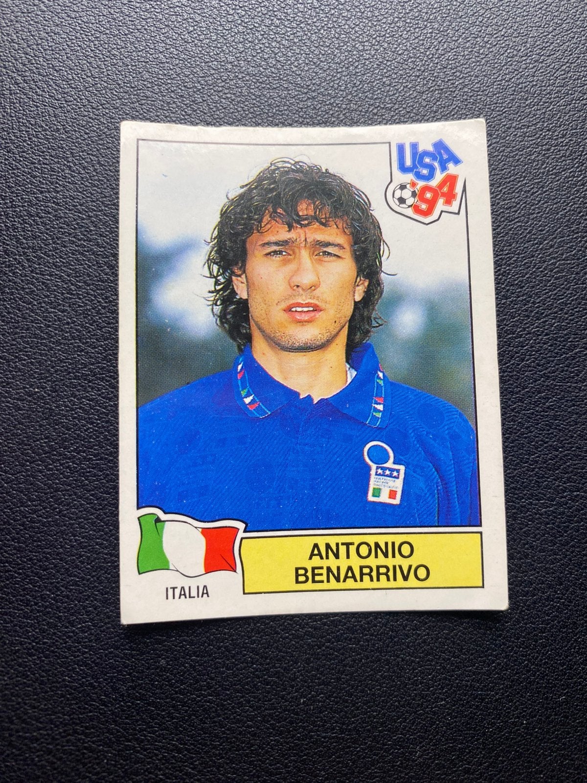Antonio Benarrivo - Italië - Panini WK 1994, Ophalen of Verzenden, Zo goed als nieuw, Buitenlandse clubs, Poster, Plaatje of Sticker
