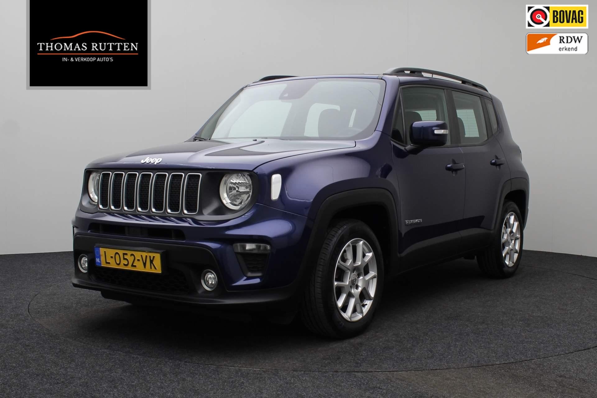 Jeep Renegade 1.0T Longitude 2018 | Navigatie | Bluetooth |, Auto's, Voorwielaandrijving, Stof, Blauw, Bedrijf