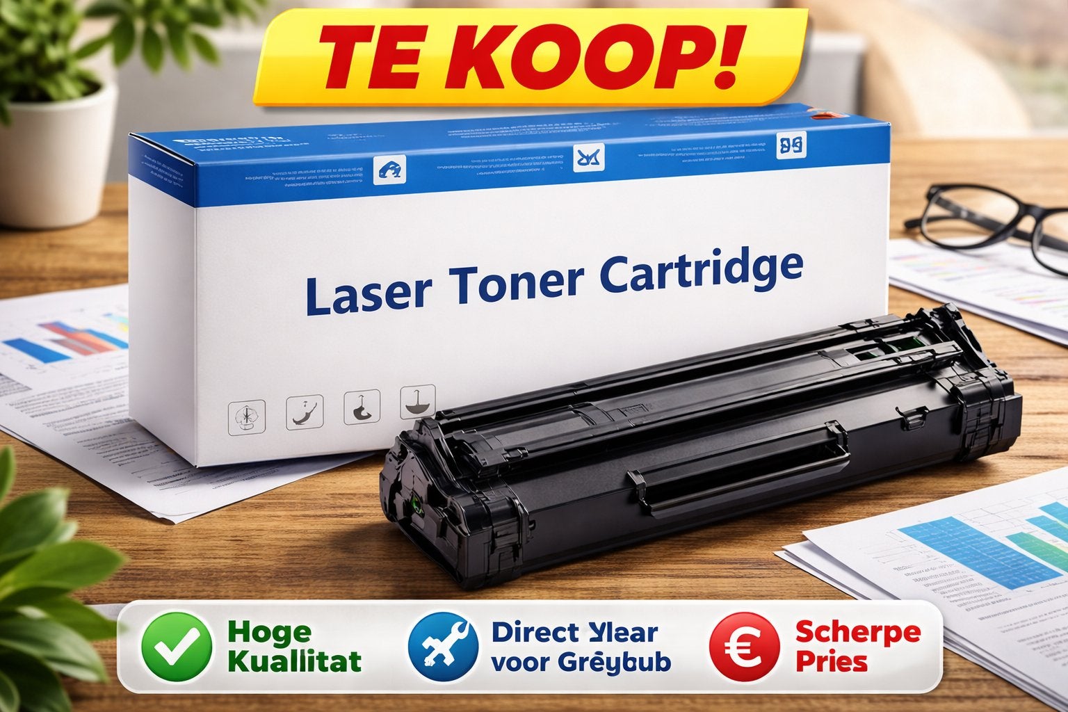 Nieuwe Laser Toner Geel (K5270Y) voor Kyocera ECOSYS, Ophalen of Verzenden, Nieuw, Toner