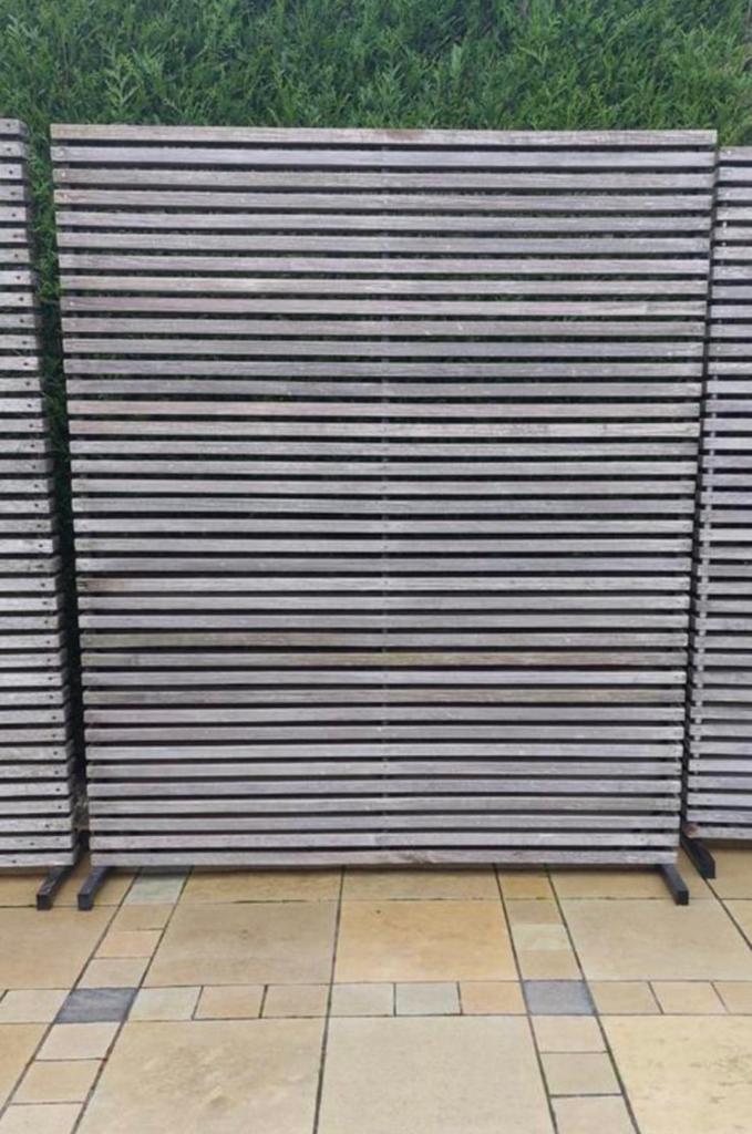 6x hardhouten tuinscherm 153x7x185cm, Tuin en Terras, Tuinschermen, Ophalen, Gebruikt, 150 tot 200 cm, 150 tot 200 cm