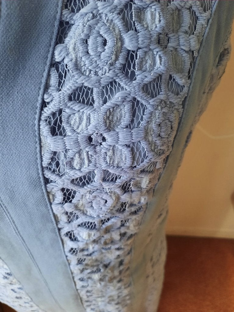 CAROLINE BISS jurk mt 40, Maat 38/40 (M), Blauw, Ophalen of Verzenden, Zo goed als nieuw