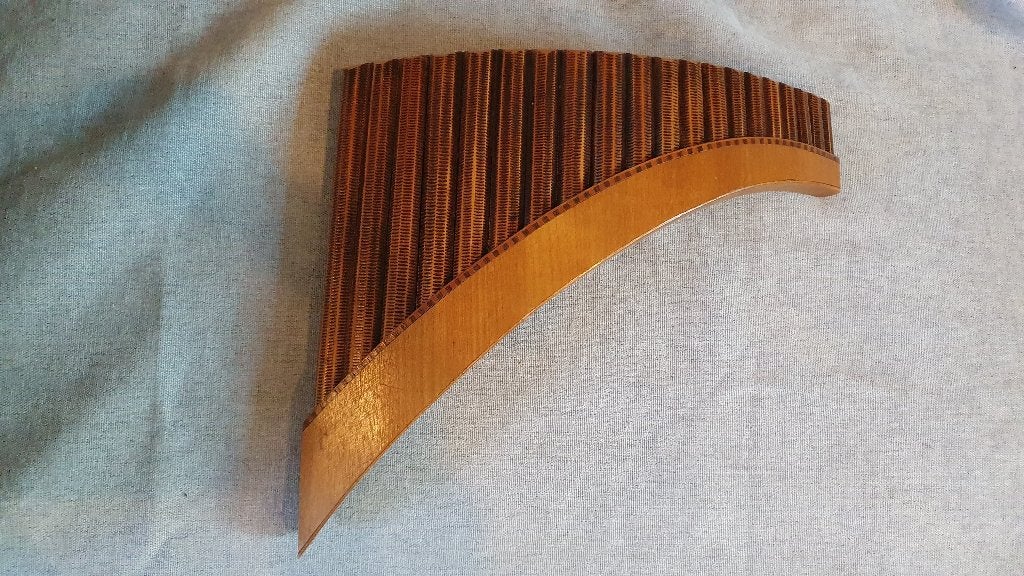 Panfluit, gebogen uit hoogwaardig bamboe, Muziek en Instrumenten, Ophalen of Verzenden, Zo goed als nieuw, Houtblazer