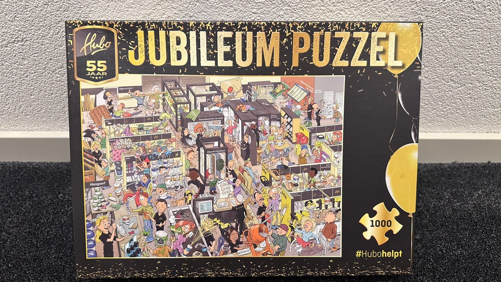 HUBO 55 JAAR JUBILEUM PUZZEL 1000 stukjes, Ophalen of Verzenden, 500 t/m 1500 stukjes, Zo goed als nieuw, Legpuzzel