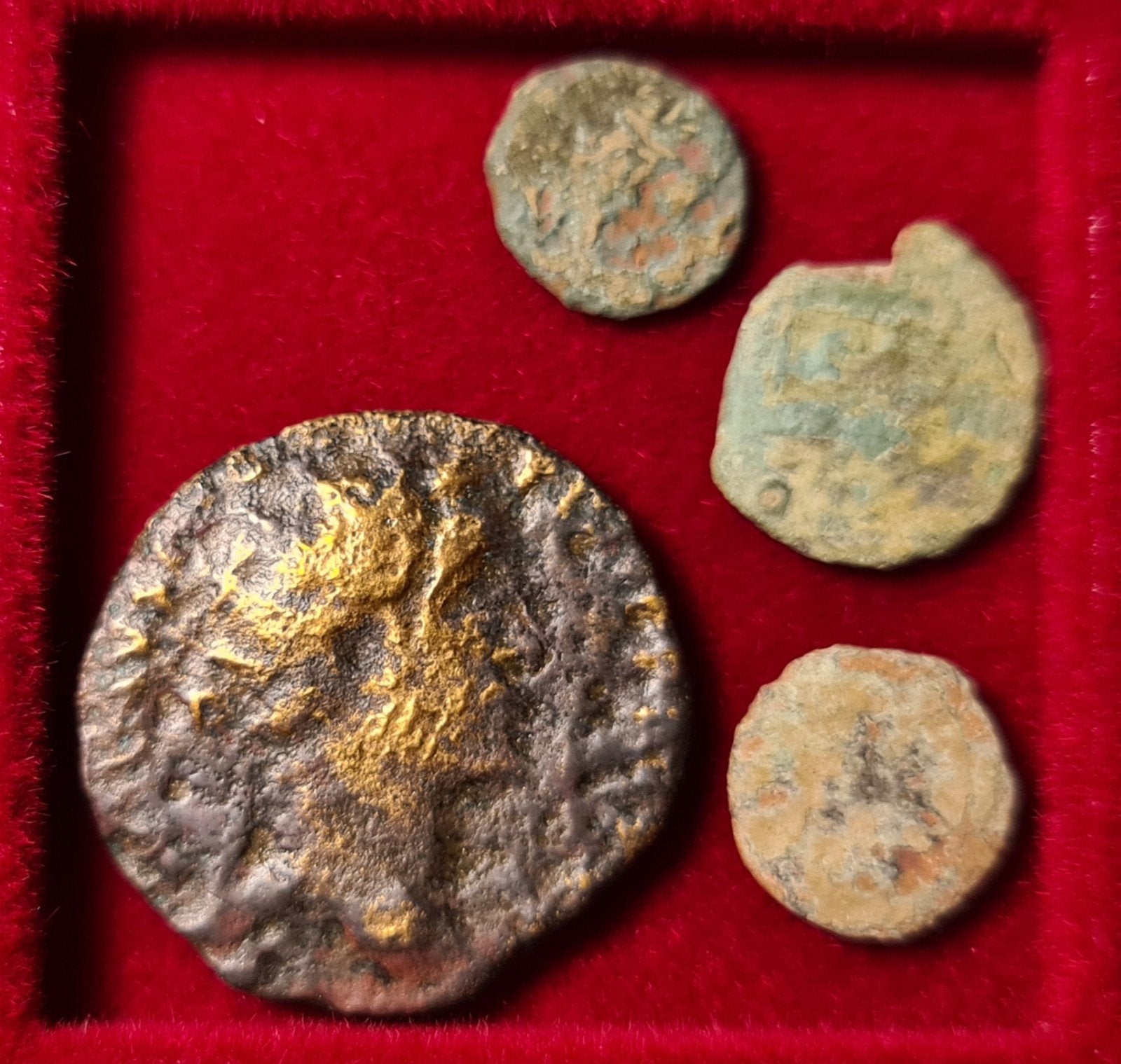 Lot 4 Romeinse munten, Ophalen of Verzenden, Italië