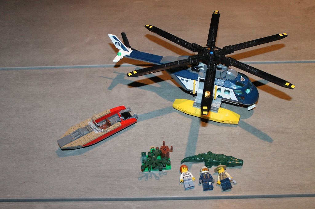 lego city moeraspolitie helicopterachtervolging 60067, City, Lego, Ophalen of Verzenden, Zo goed als nieuw