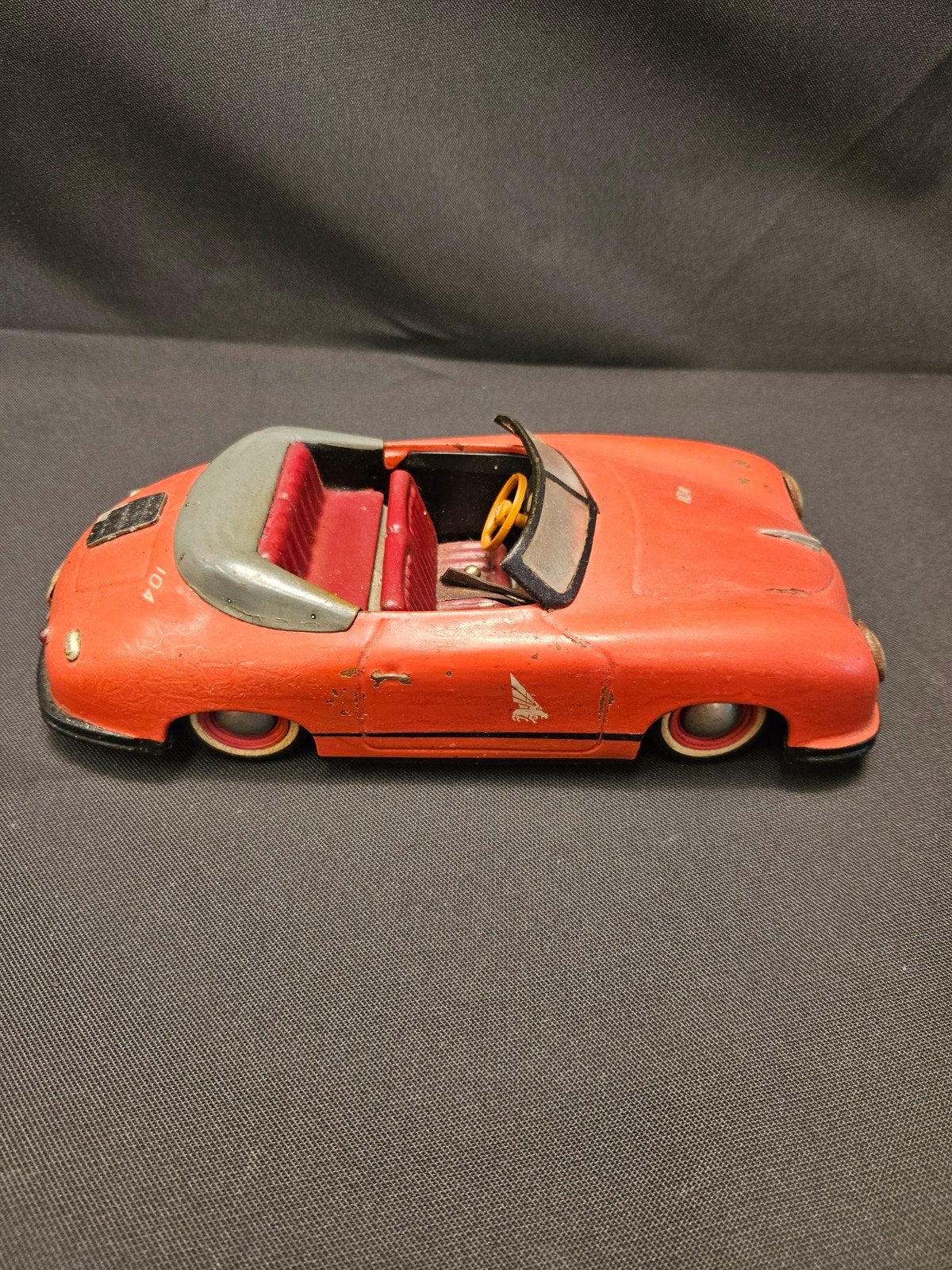 Vintage Distler Porsche 356 Speelgoedauto - Rood, Gebruikt, Distler, Onbekend, Ophalen of Verzenden