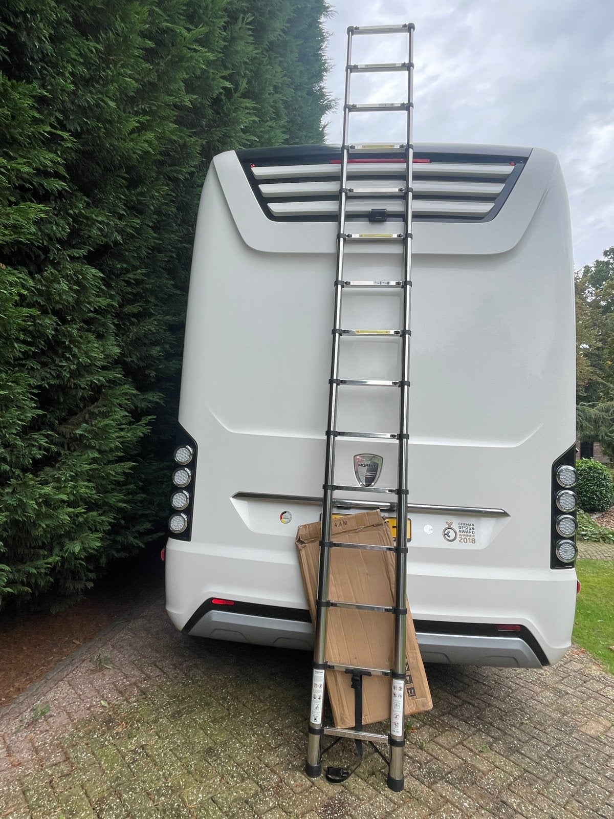 ** AFGEPRIJSD ** NIEUW ** Telescopische LADDER ** 4,40 m. **, Doe-het-zelf en Verbouw, Ophalen of Verzenden, Nieuw, Ladder, 4 meter of meer