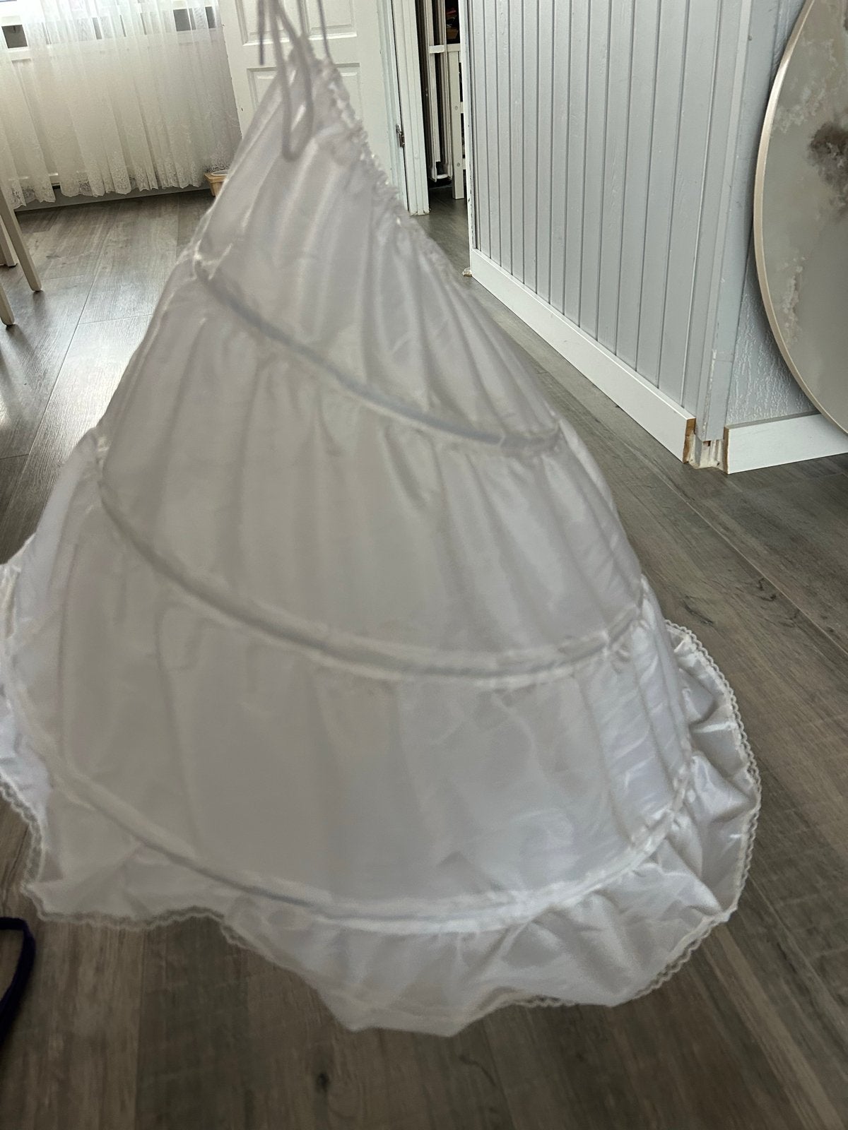 Witte hoepelrok voor onder een jurk, Ophalen of Verzenden, Zo goed als nieuw, Wit, Accessoires