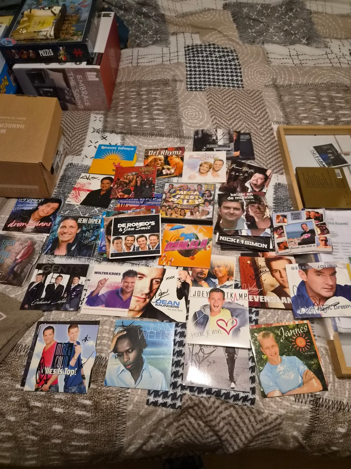 Grote collectie Nederlandstalige CD's en singles, Ophalen, Gebruikt, Nederlandstalig, Gesigneerd
