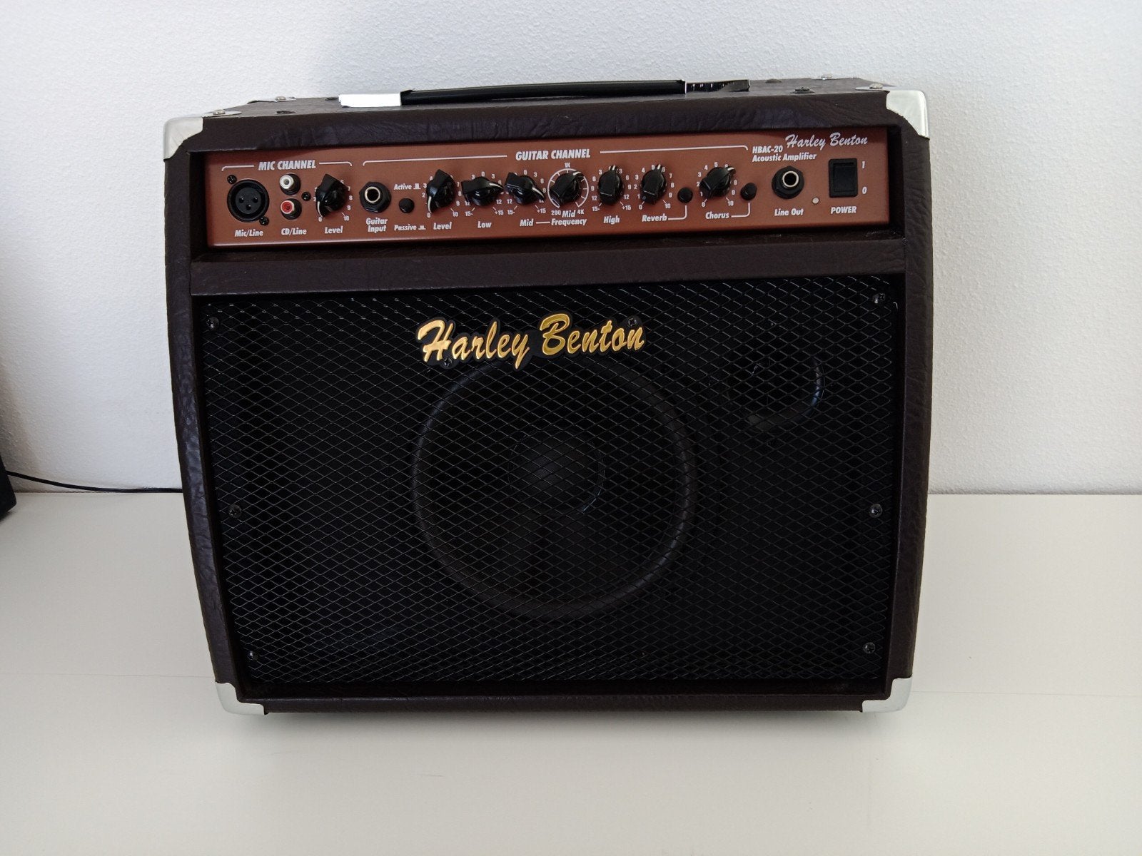 Harley Benton HBAC-20 Akoestische Gitaarversterker, Ophalen of Verzenden, Gebruikt, Gitaar, Minder dan 50 watt
