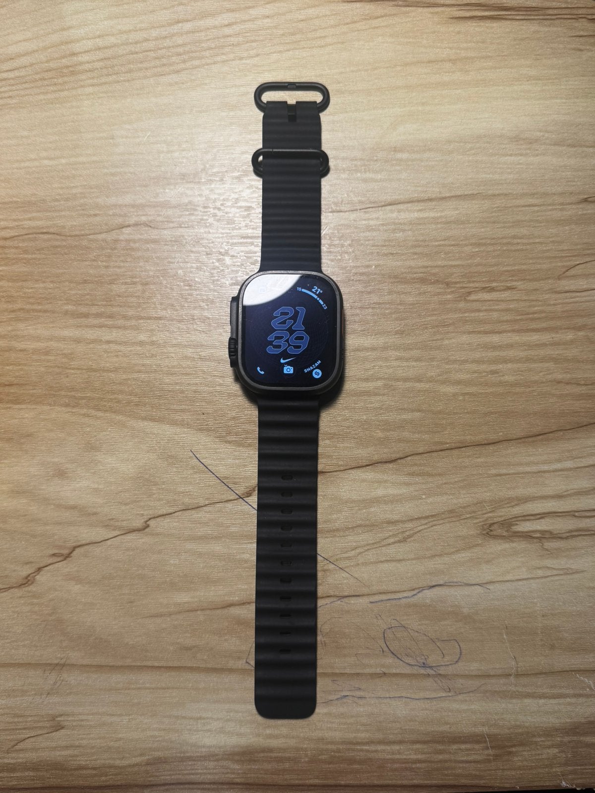 Apple Watch Ultra 3 Black - 100% batterijconditie., Sieraden, Tassen en Uiterlijk, Smartwatches, Ophalen, Zo goed als nieuw, Zwart
