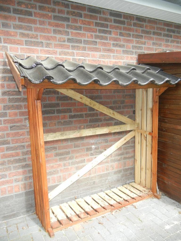 Aangeboden een haardhoutberging, Ophalen, Gebruikt, Hout, Overige typen