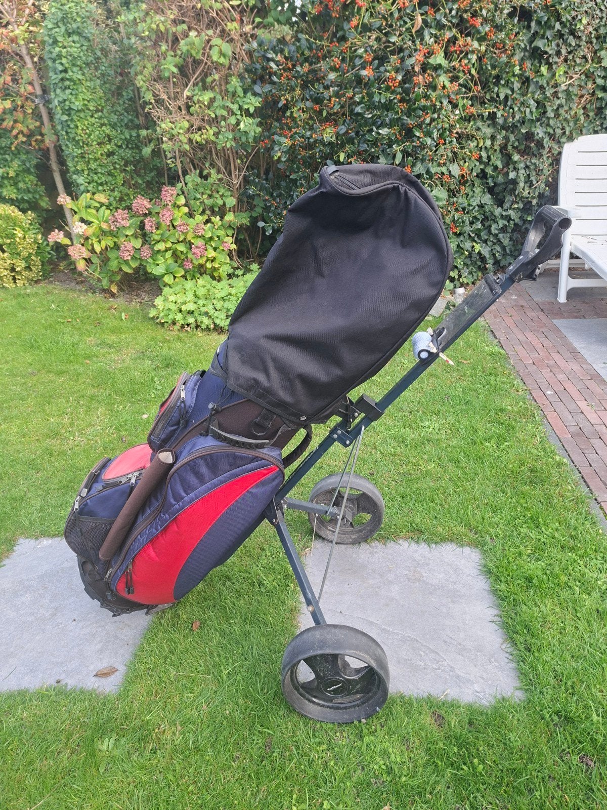 golfset met golftrolley