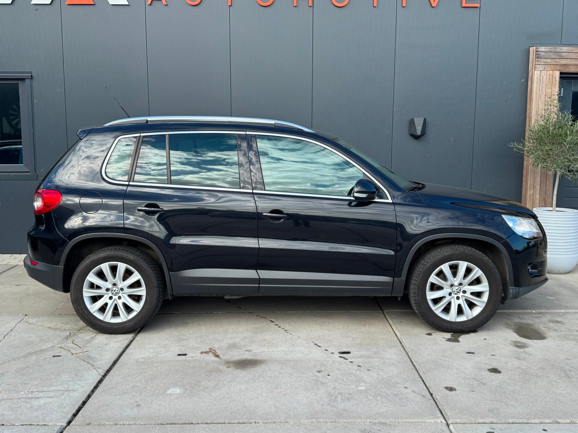 Volkswagen Tiguan 1.4 TSI Trend&Fun 4Motion 4x4 2008 Airco P, Auto's, Zwart, 4 cilinders, Zwart, Leder
