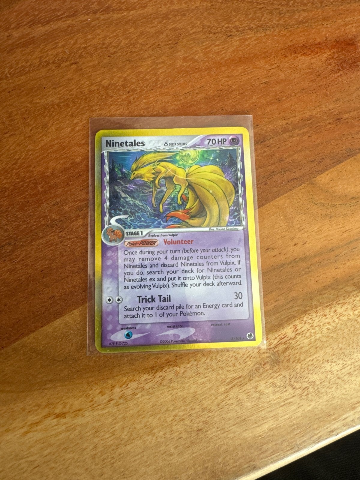 Pokémon Ninetales Delta Species 9/101 Holo Rare Kaart, Hobby en Vrije tijd, Verzamelkaartspellen | Pokémon, Ophalen of Verzenden