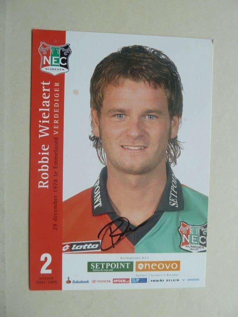 Spelerskaart.   Robbie.Wielaert.    NEC.   2004/2005, Ophalen of Verzenden, Zo goed als nieuw, Overige binnenlandse clubs, Spelerskaart