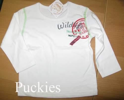 Maat 80 Ecru Dirkje longsleeve NIEUW (9231), Kinderen en Baby's, Babykleding | Maat 80, Dirkje, Nieuw, Ophalen of Verzenden, Jongetje