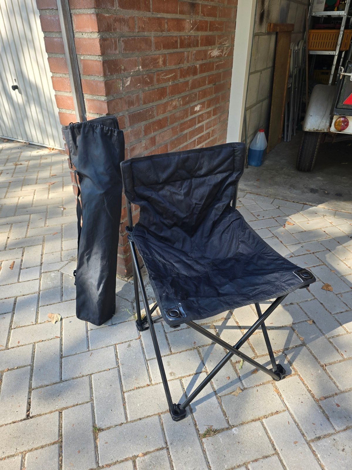 Vouw stoeltjes in hoes, Ophalen, Zo goed als nieuw, Campingstoel