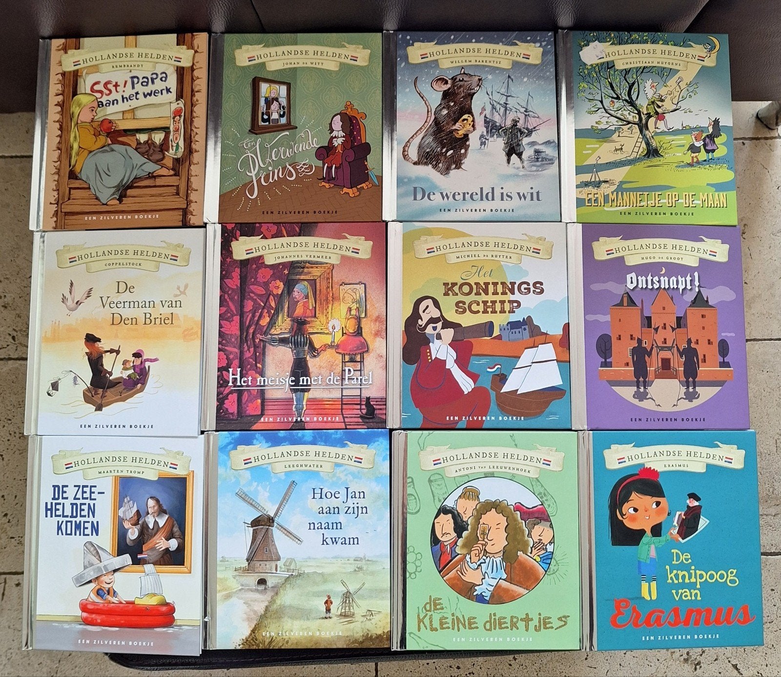 Zilveren boekjes: 12 stuks Hollandse Helden NIEUW, Boeken, Ophalen of Verzenden, Nieuw, Non-fictie