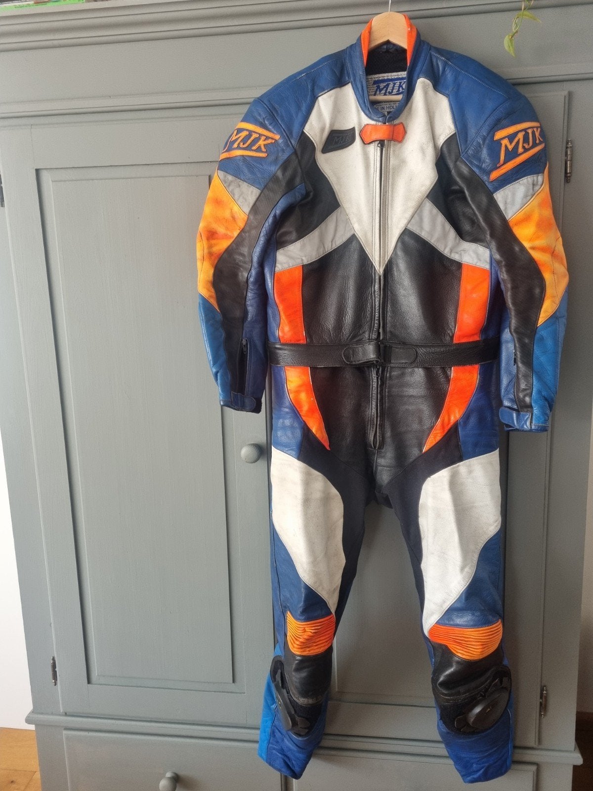 Leren motorpak maat 52 / 54, Motoren, Ophalen of Verzenden