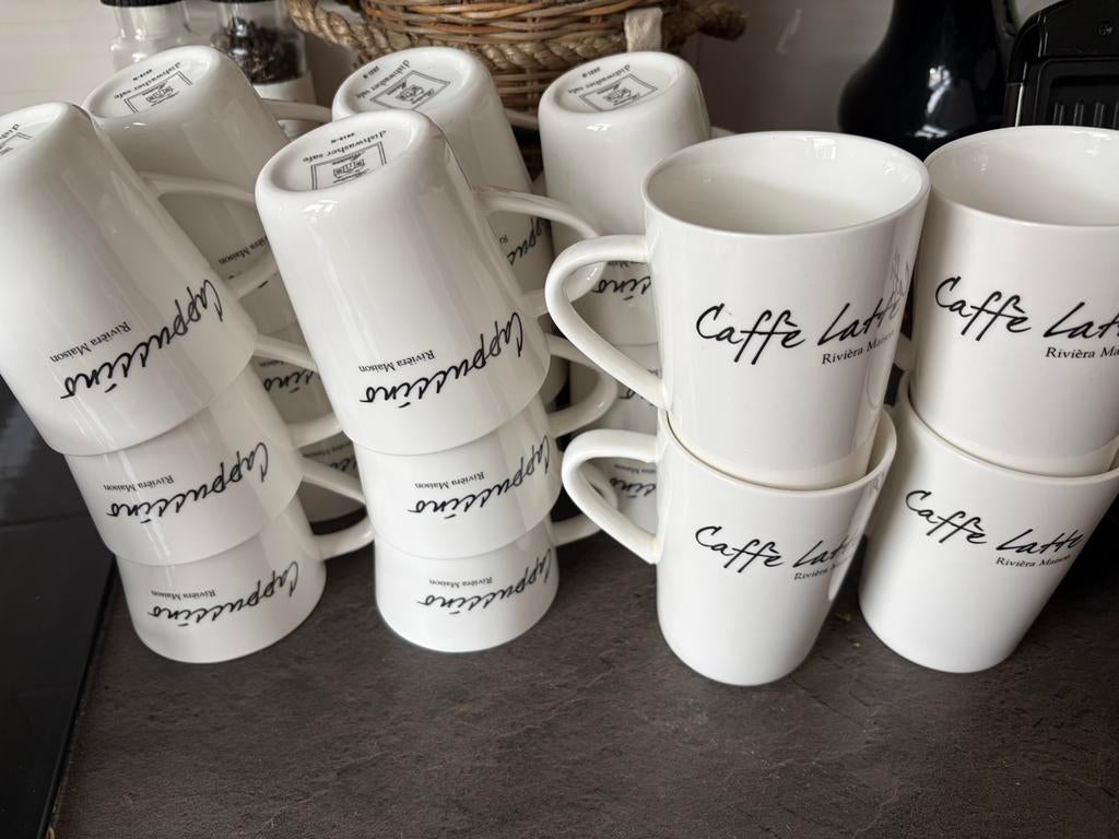 31 delige servies set (koffie en thee), Ophalen, Glas, Overige stijlen, Kop(pen) en/of Schotel(s)