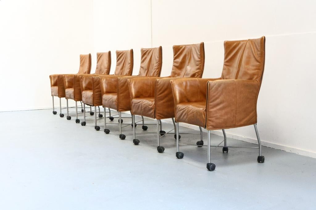 Set van 6 montis chaplin eetkamerstoelen, Huis en Inrichting, Stoelen, Gebruikt, Onbekend, Ophalen of Verzenden, Onbekend