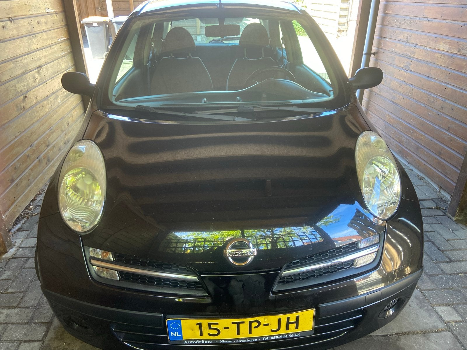 Nissan Micra 1.2 48KW 3DR 2006 Zwart, Auto's, 4 cilinders, Zwart, Origineel Nederlands, Micra