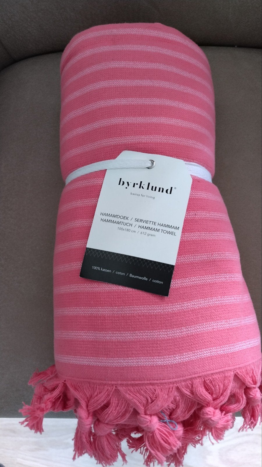 Hamamdoek roze byrklund, Ophalen of Verzenden, Nieuw