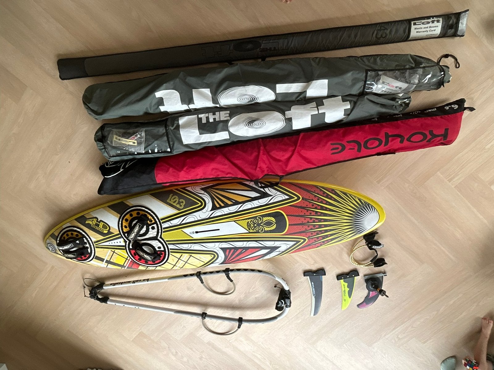 Surfset, AHD board, rebound, variogiek en mast, Ophalen of Verzenden, Zo goed als nieuw, Plank
