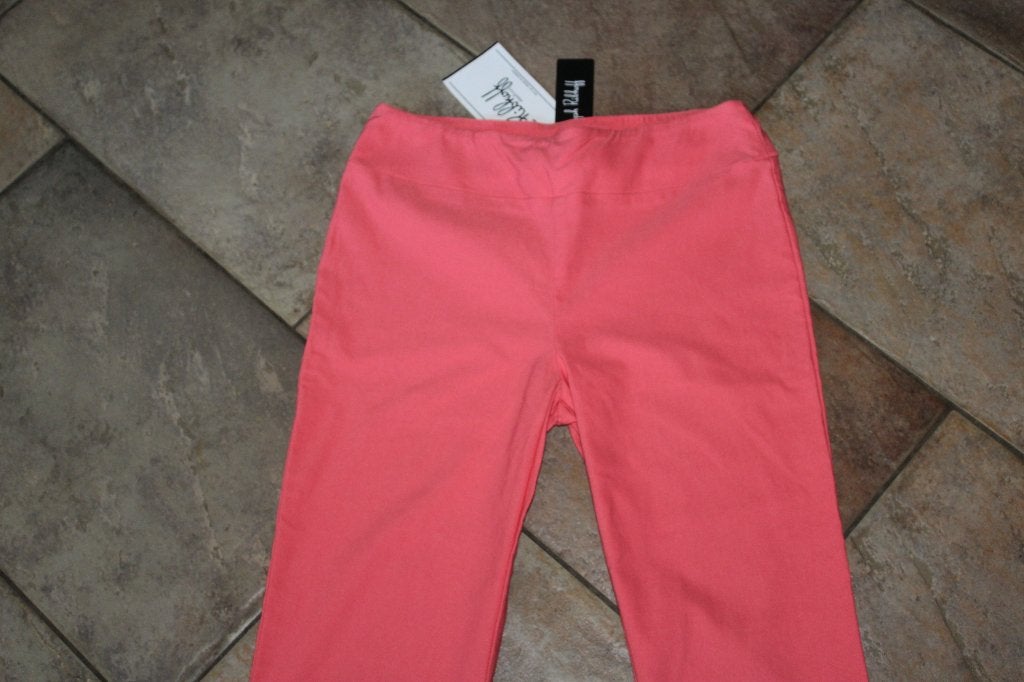 Joseph Ribkoff zalmkleur capri stretch broek mt 38/M ZGAN, Maat 38/40 (M), Overige kleuren, Verzenden, .