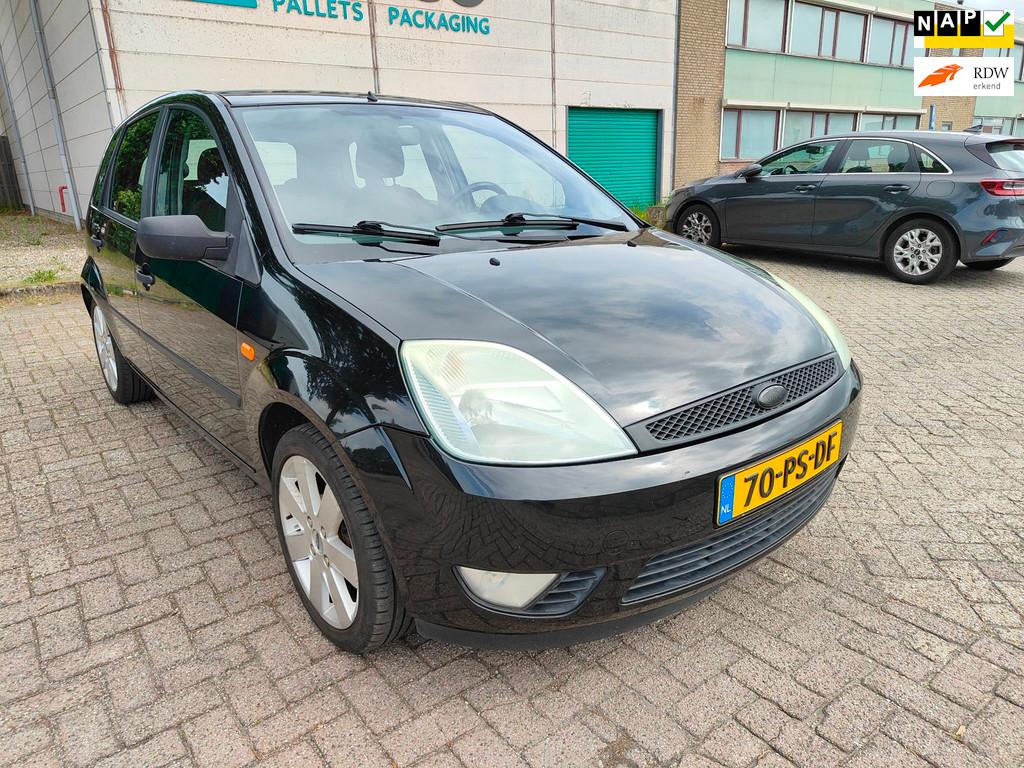 Ford Fiesta 1.4-16V Futura ( 5- deurs ), 4 cilinders, Zwart, Origineel Nederlands, Bedrijf
