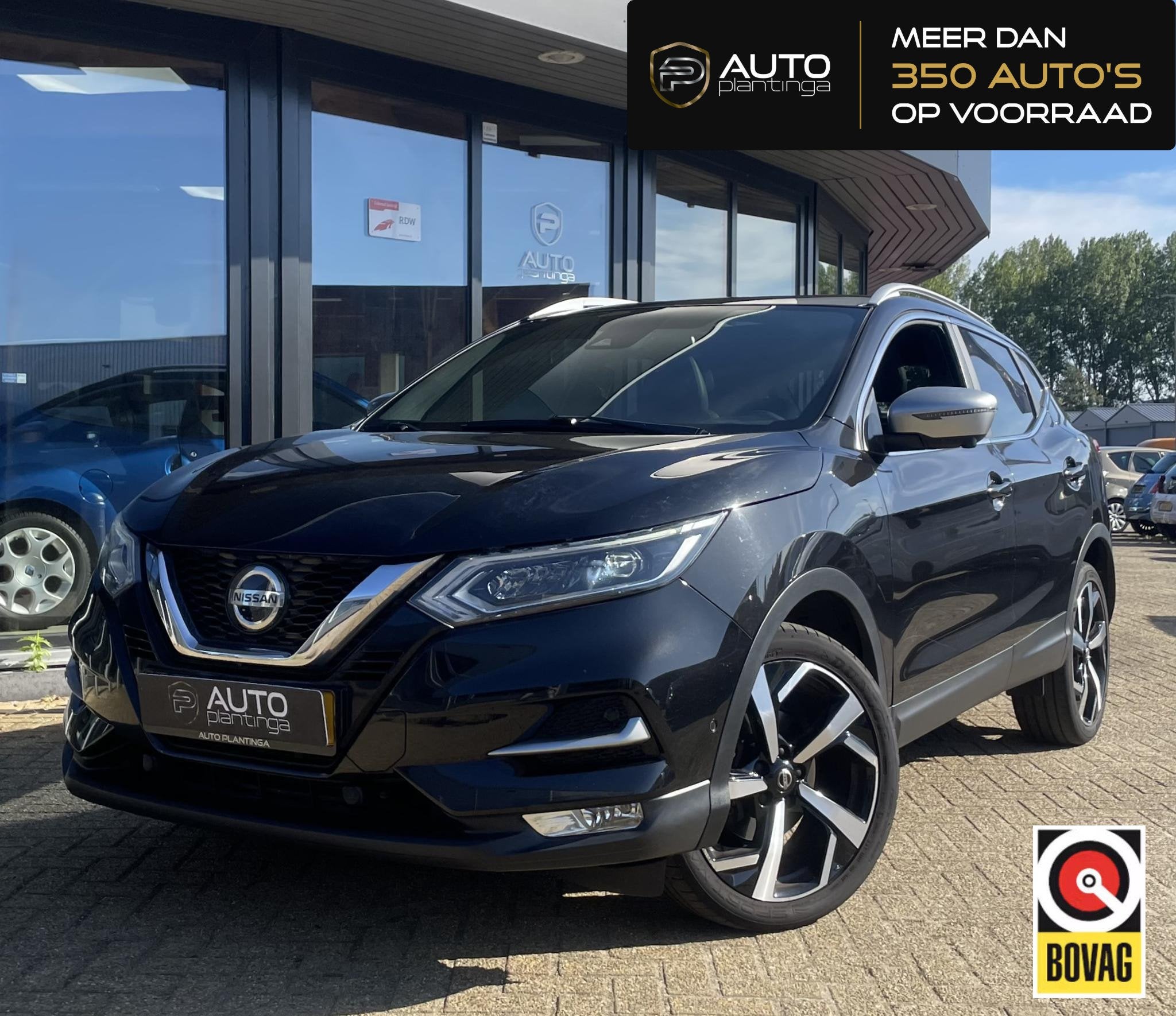 Nissan Qashqai 1.2 Tekna + 116PK | ZEER LUXE | AUTOMAAT | 2e, Auto's, Gebruikt, 4 cilinders, 116 pk, Zwart