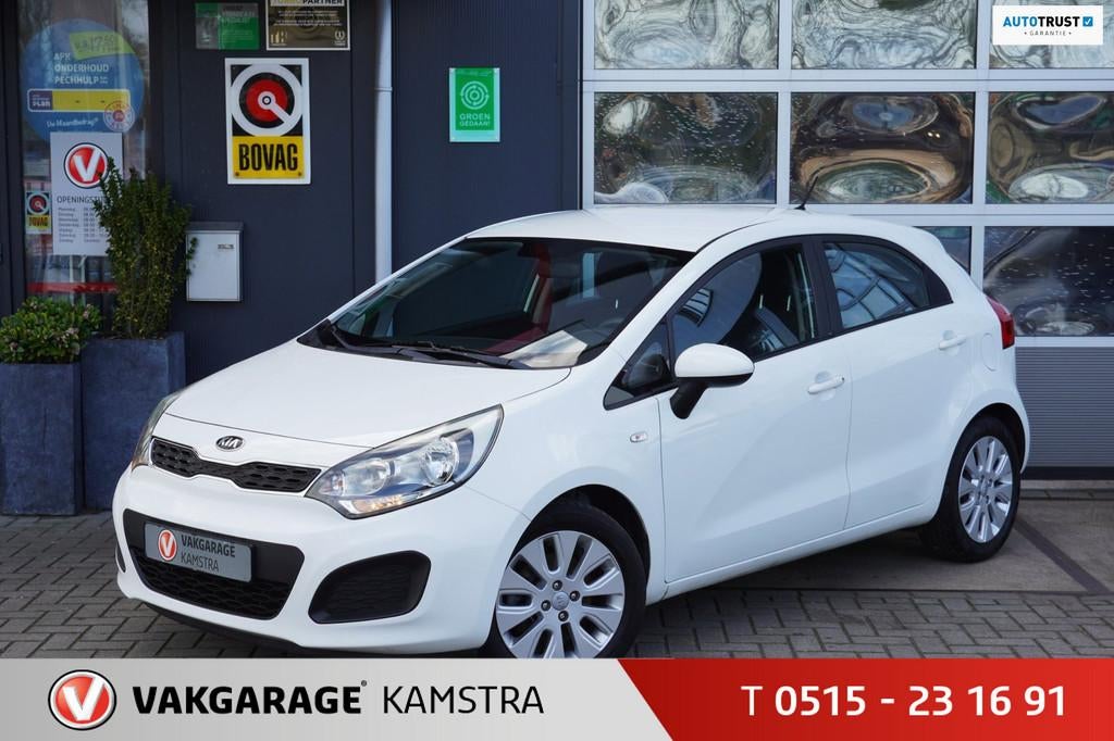 Kia Rio 1.4 CVVT 109PK Comfort Pack 5-deurs Airco/Cruise, Auto's, Voorwielaandrijving, Euro 5, 450 kg, 1396 cc