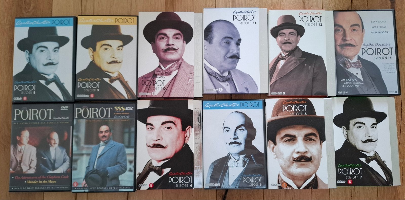 Agatha Christie's Poirot 12 DVD's, Engels, Nederlands, Ophalen of Verzenden, Zo goed als nieuw