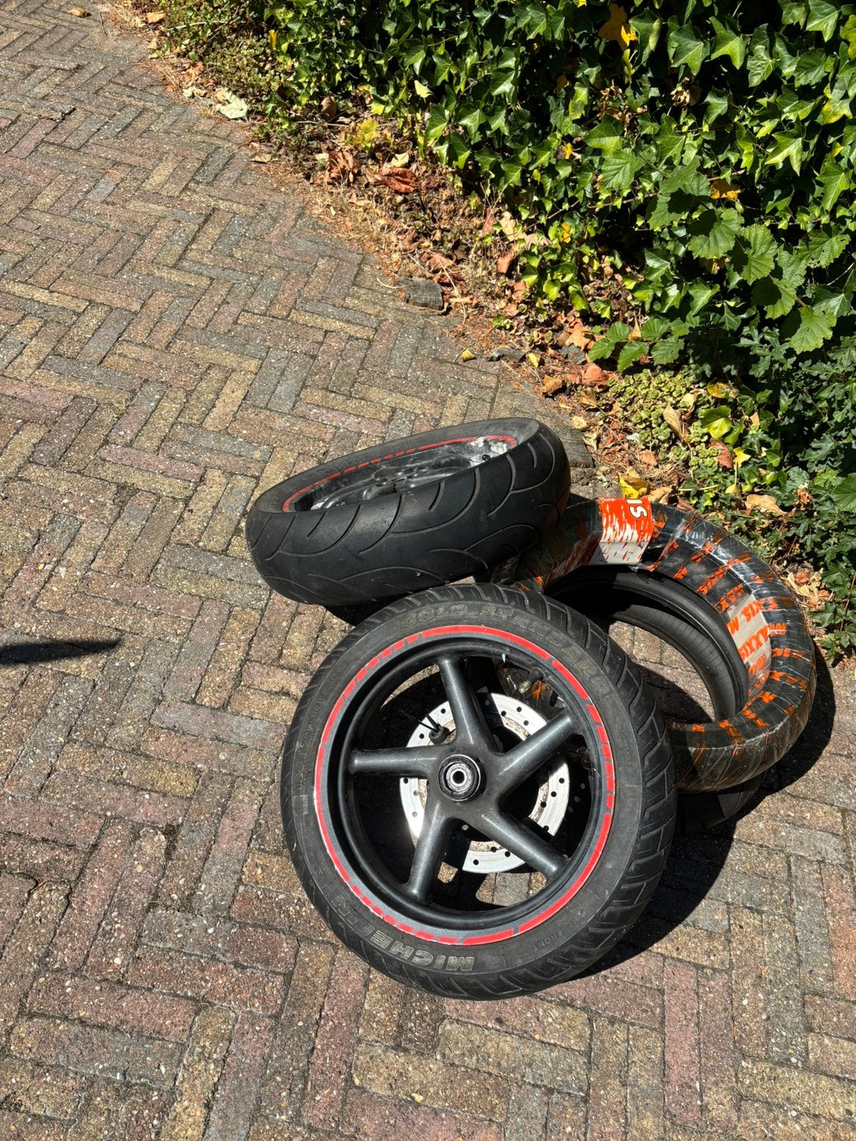 Gilera DNA velgen set+nieuwe banden, Ophalen, Gebruikt, Overige typen
