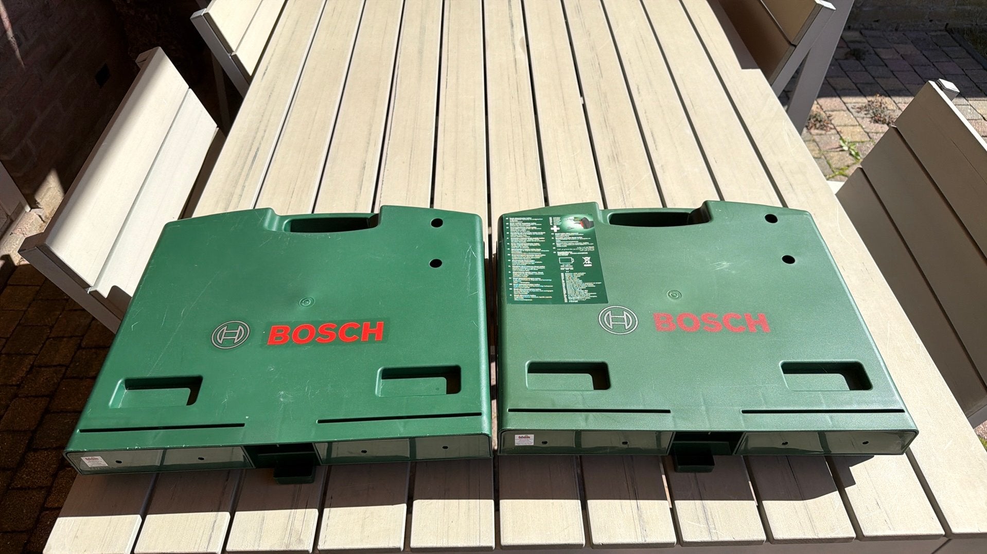 Twee bosch mini tool draagbare werkbank, Ophalen of Verzenden, Zo goed als nieuw