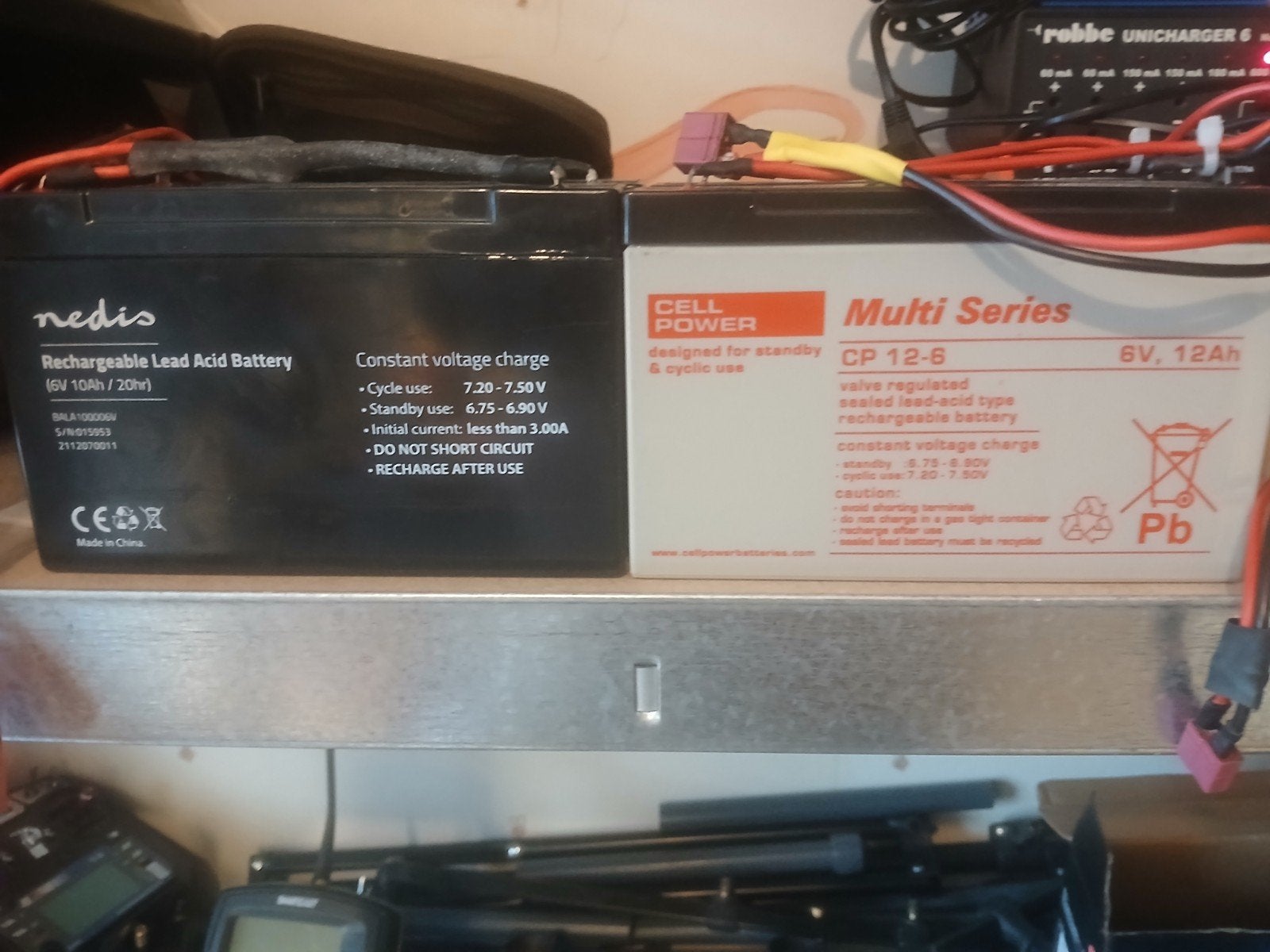 4x 6V accu's voor voerboot (Prisma 3), Watersport en Boten, Ophalen of Verzenden, Gebruikt, Overige typen