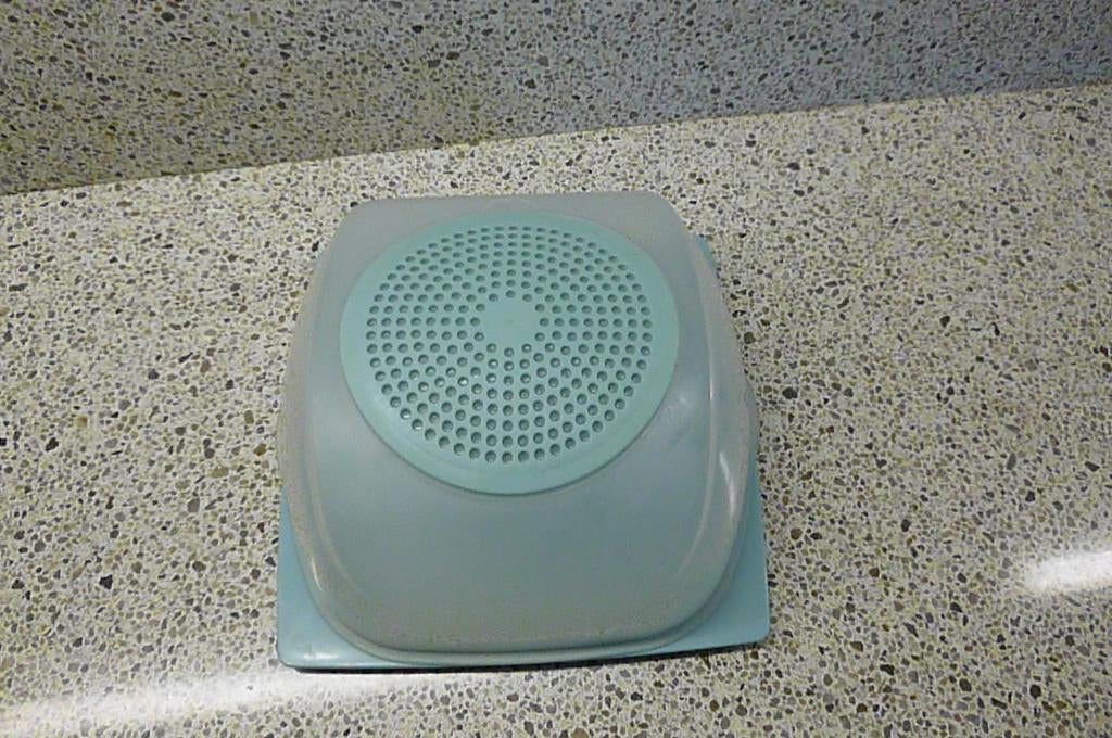 Vintage kaasstolp van tupperware (blauw), Ophalen of Verzenden, Gebruikt, Blauw, Overige typen