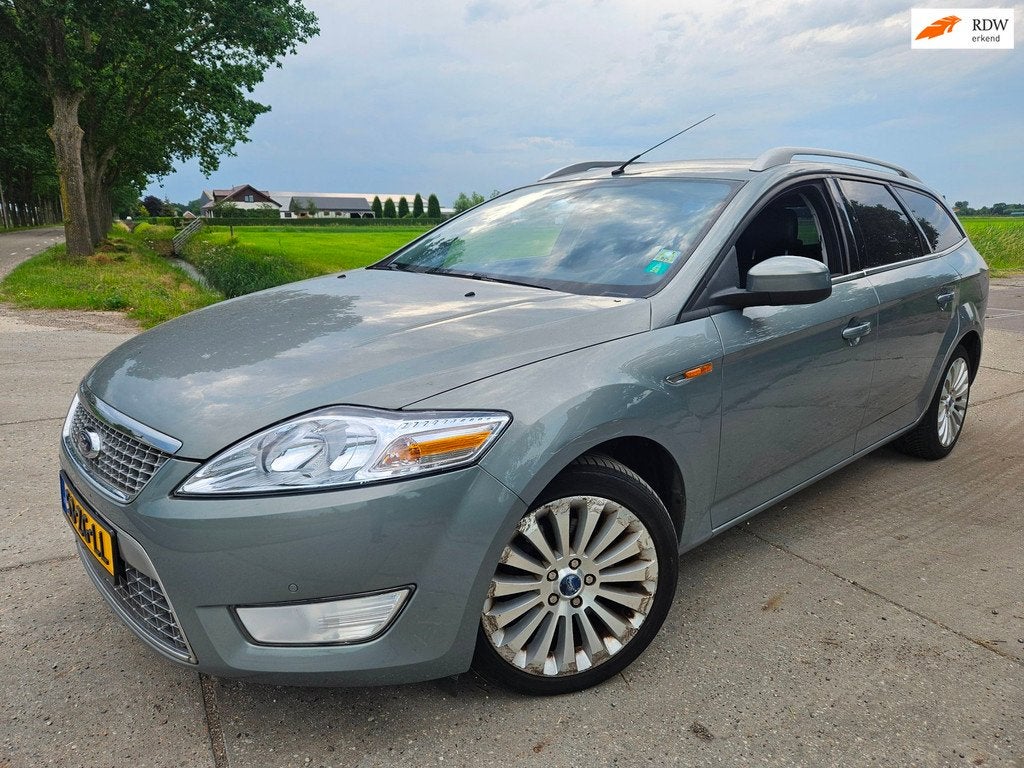 Ford Mondeo Wagon 2.0-16V Titanium/ climatronic/ bj 2008 / E, Gebruikt, Origineel Nederlands, Handgeschakeld, Grijs