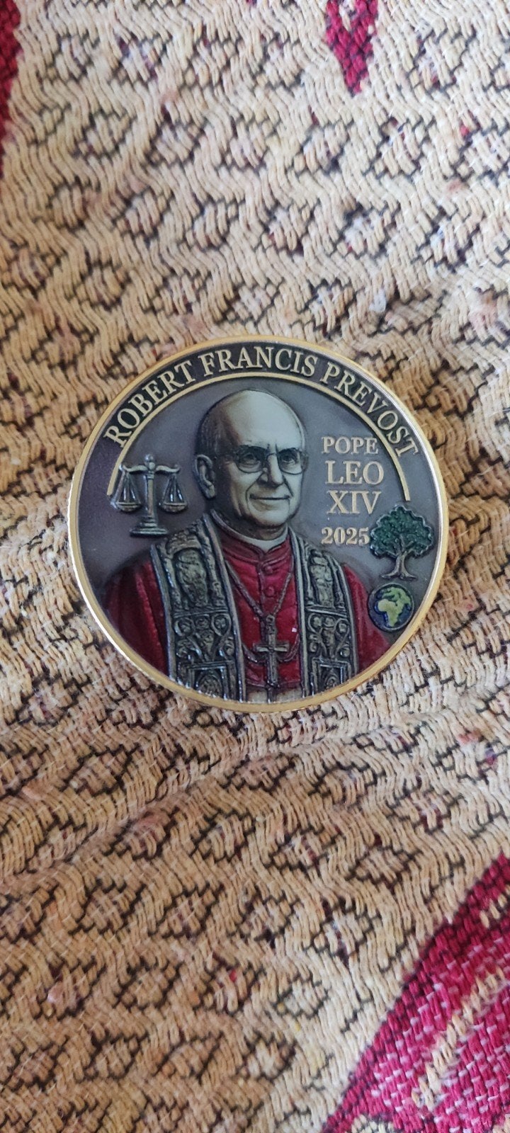 Mooie Herdenkingsmunt van Paus Franciscus, Ophalen of Verzenden