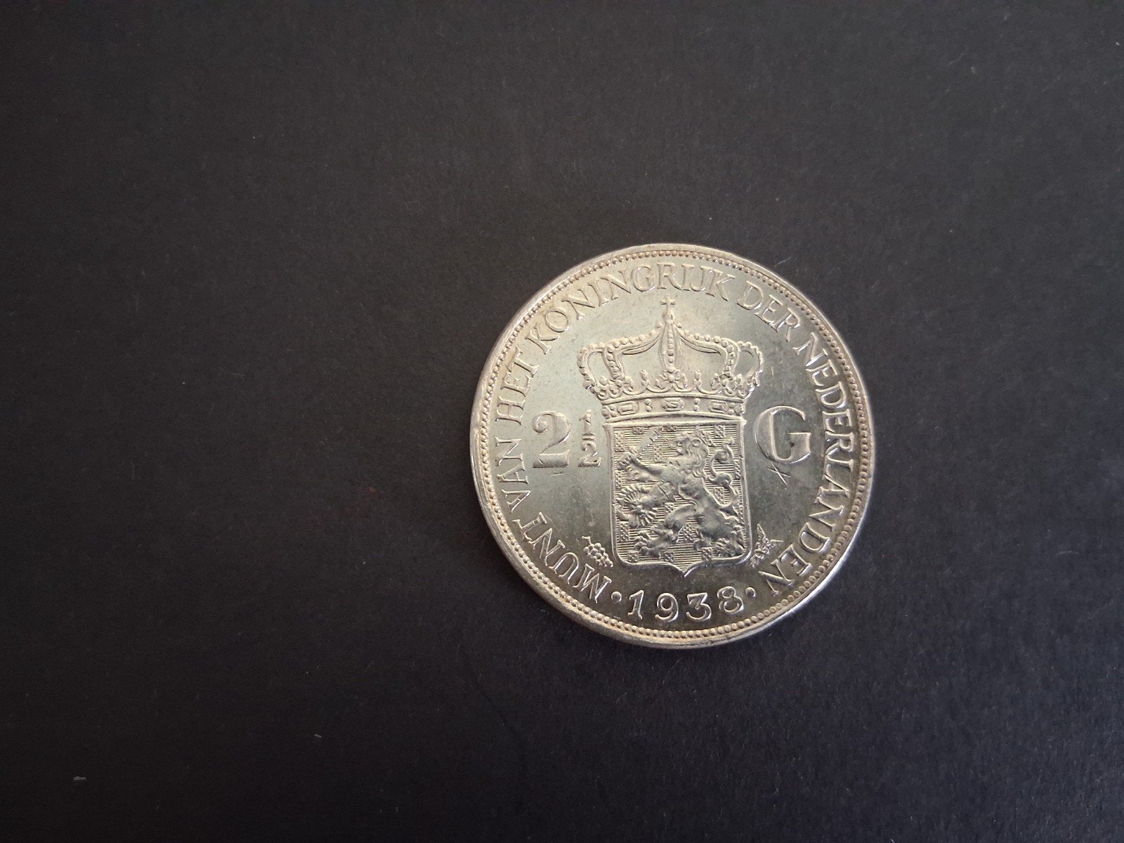Zilveren rijksdaalder Wilh 1938, Verzenden, Zilver, Koningin Wilhelmina, Losse munt