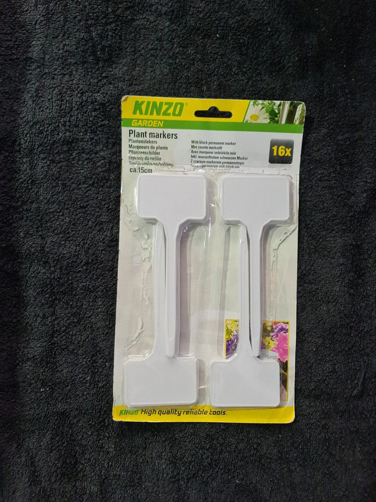 Kinzo Plantenstekers met Zwarte Marker - 16 stuks, Ophalen of Verzenden