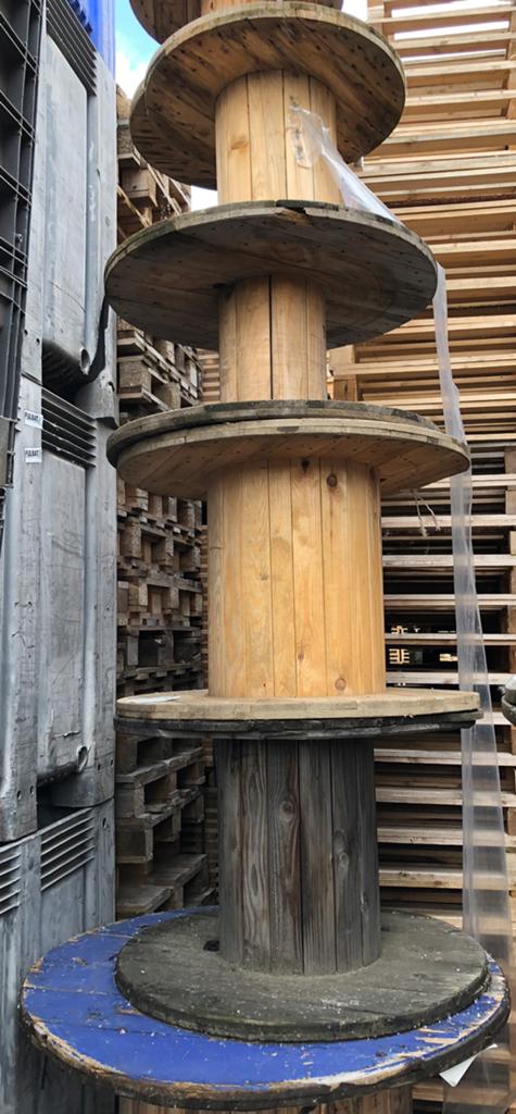 Houten haspels / tafels (diverse afmetingen), Ophalen, Zo goed als nieuw, Rond, Hout
