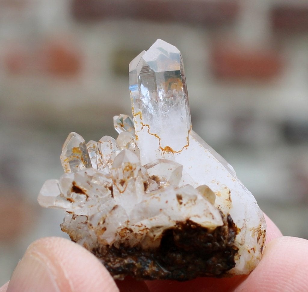 BERGKRISTAL cluster uit Erongo in NAMIBIE, Ophalen of Verzenden, Mineraal