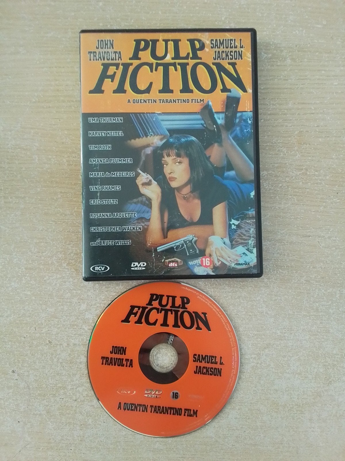 Film Pulp Fiction (Samuel L Jackson)veel films van 1euro, Vanaf 16 jaar, Ophalen of Verzenden, Actiethriller