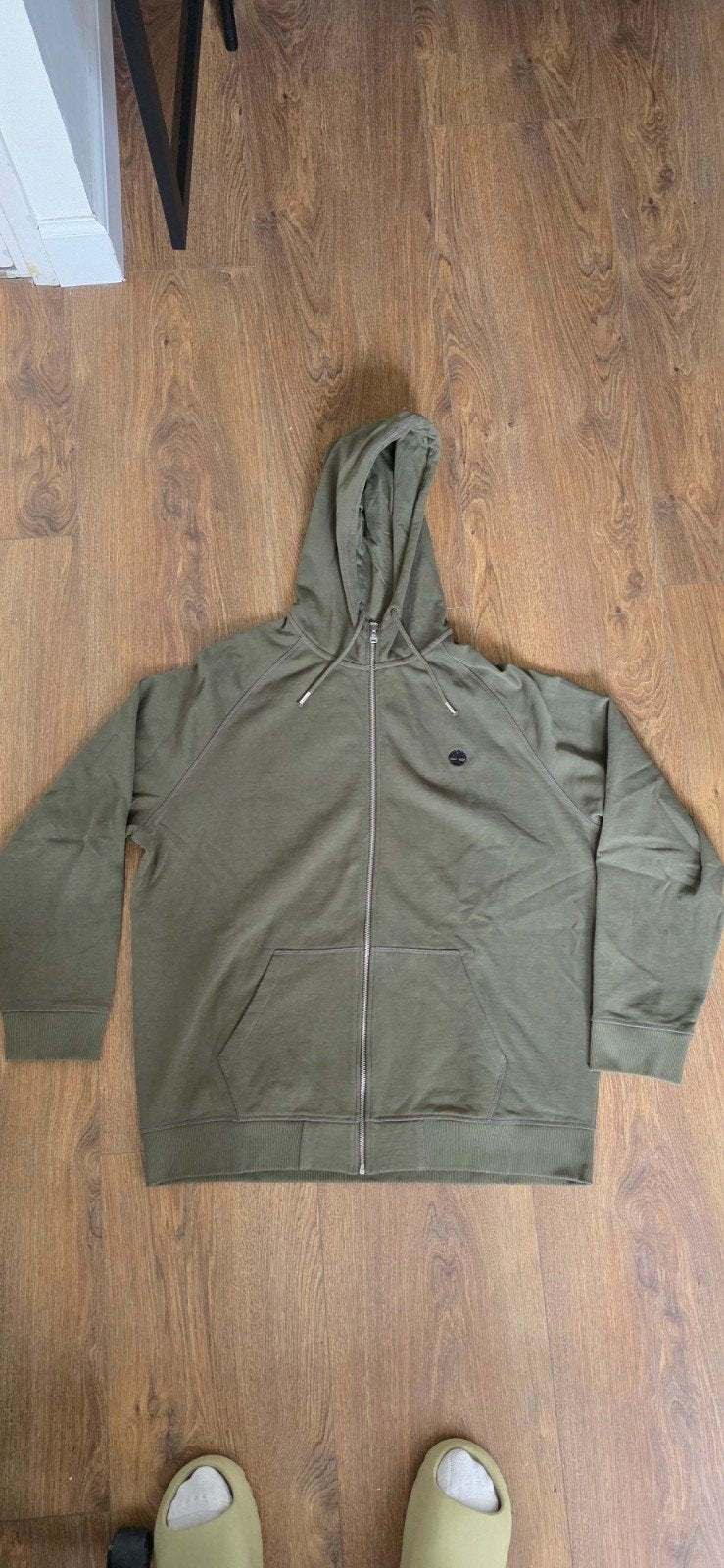 Timberland Hoodie met rits - Groen - Maat L, Ophalen of Verzenden