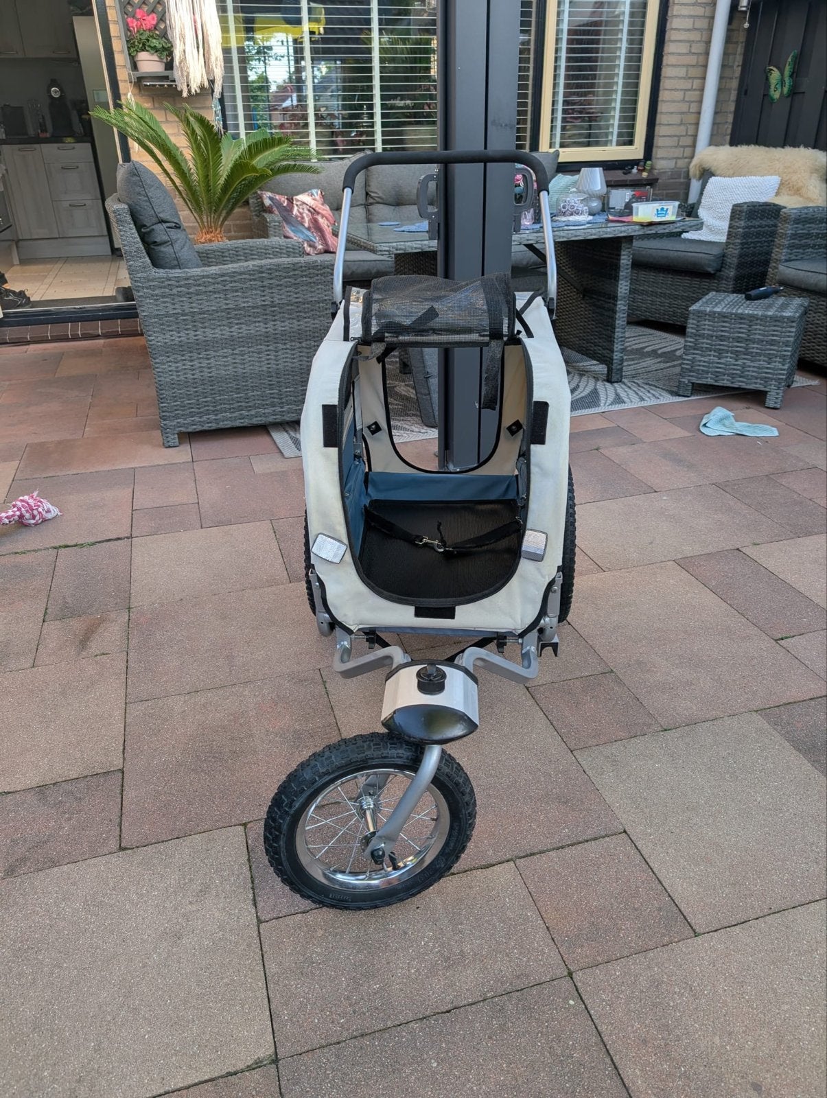 Fietskar Jogger tot 30KG - Hondenkar/Kinderkar, Ophalen, Gebruikt, Hondenkar, 20 tot 40 kg