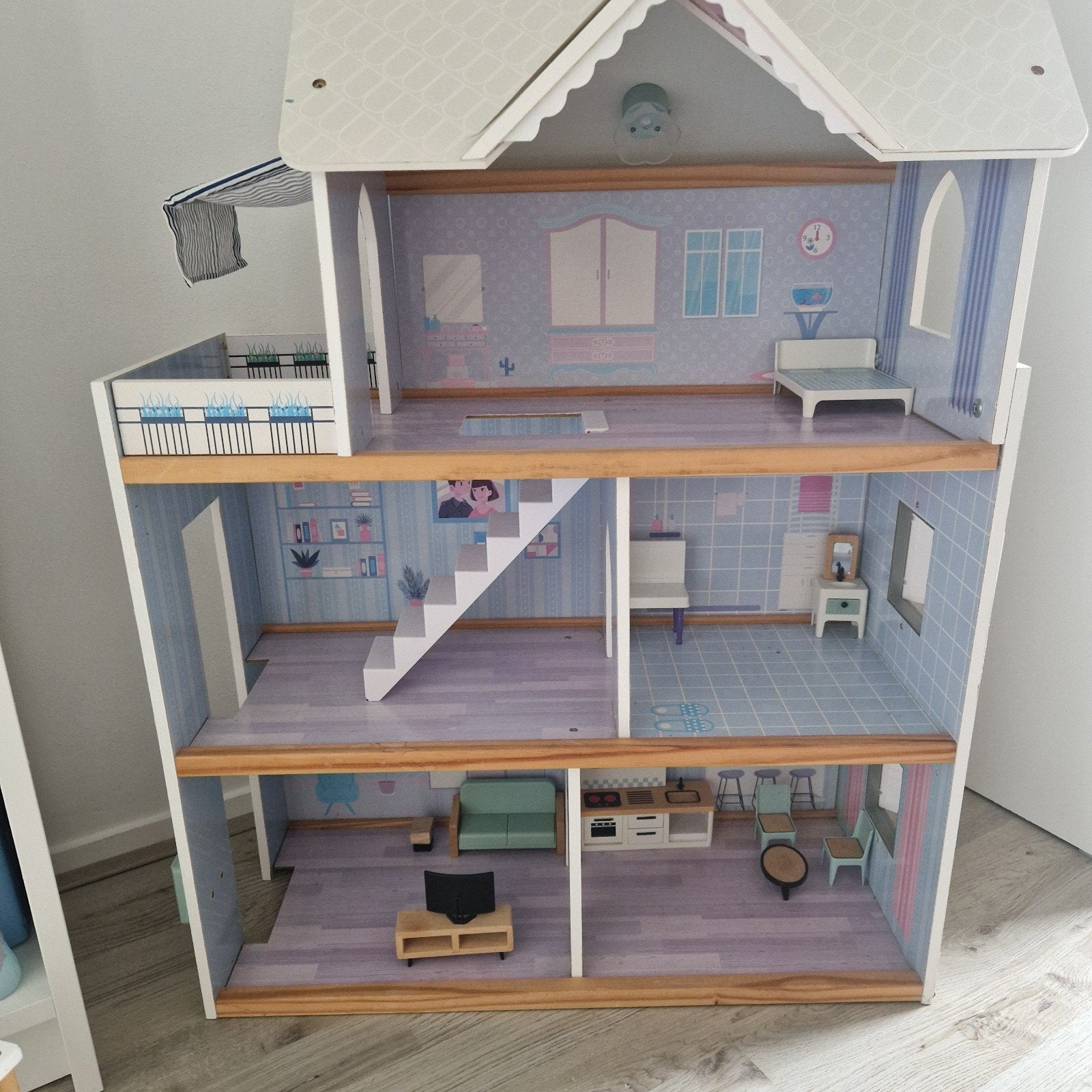 popenhuis van action., Ophalen, Gebruikt, Poppenhuis