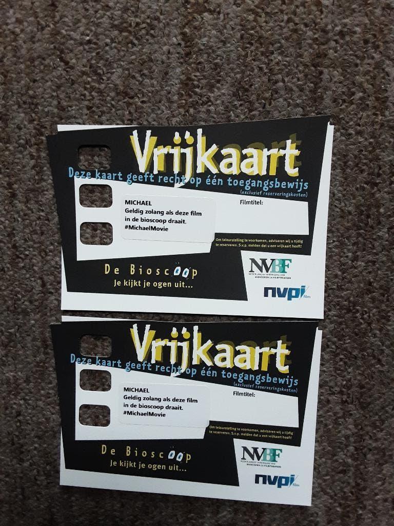 2 Kaarten voor de bioscoopfilm MICHAEL JACKSON, Tickets en Kaartjes, Twee personen