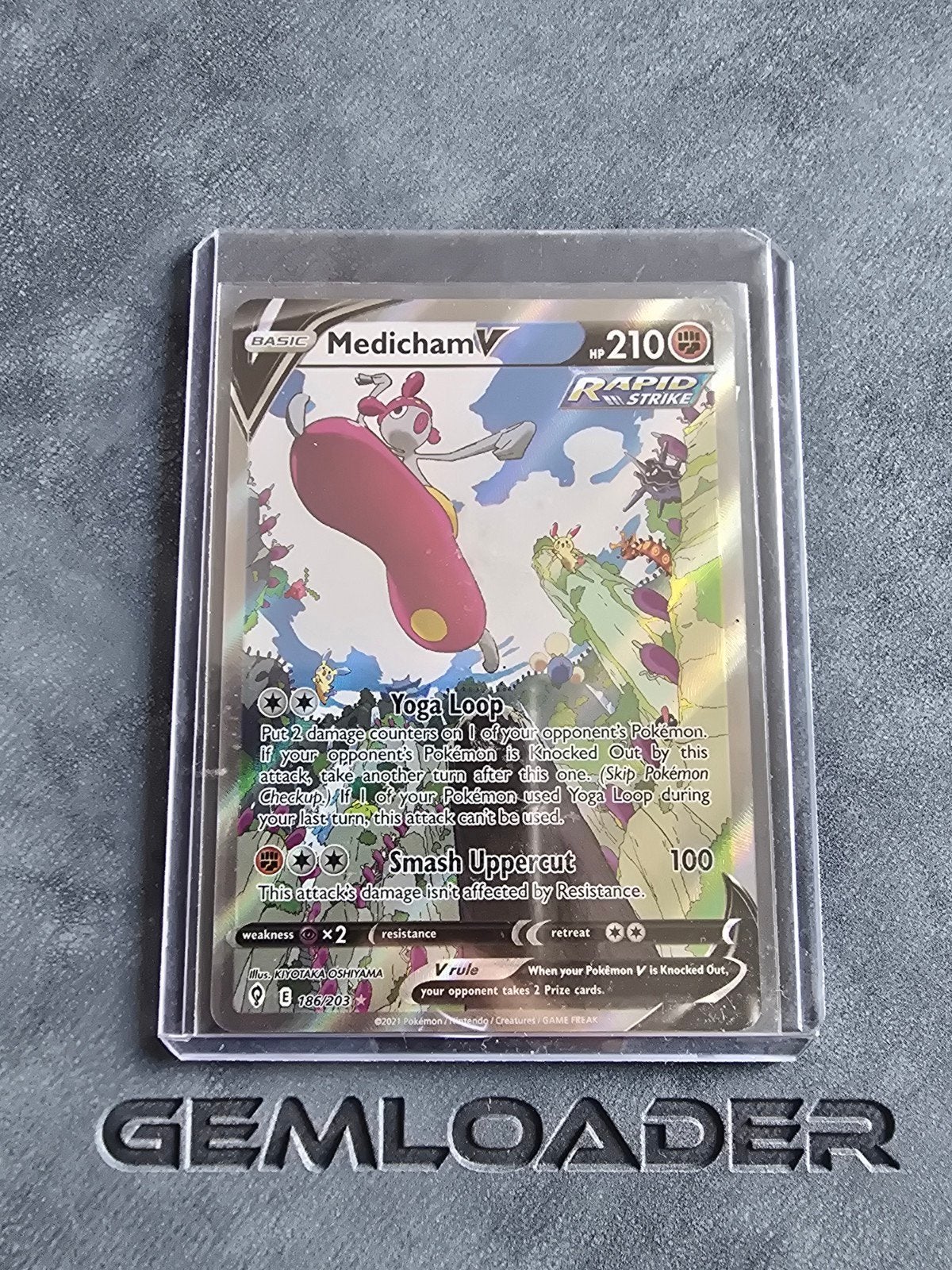 Medicham V 186/203 Evolving Skies Pokémon, Ophalen of Verzenden, Zo goed als nieuw
